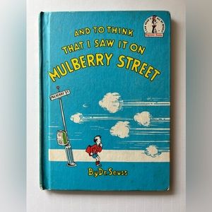 Dr. Seuss And To Think That I Saw It On Mulberry Street Rare Book Club Edition
